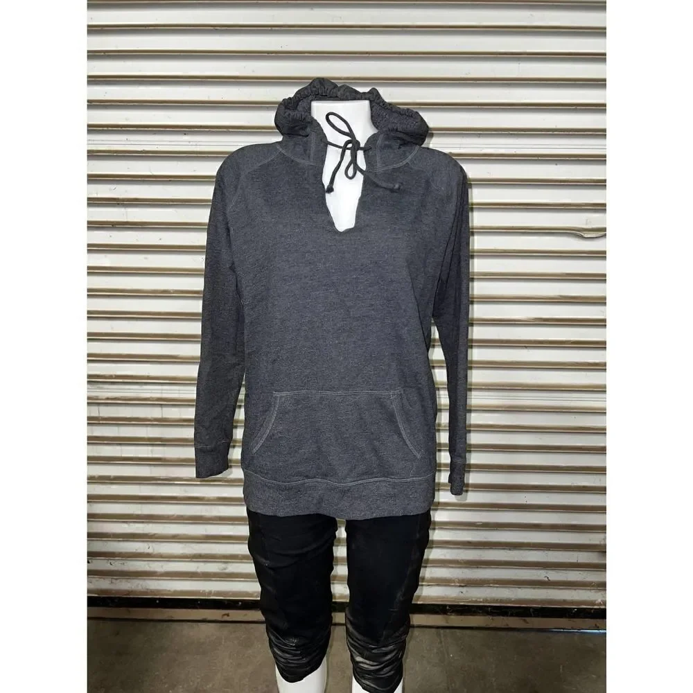 Victoria Secret Hoodie long sleeve front pocket drawstring hood pink VS on back - Picture 2 of 10